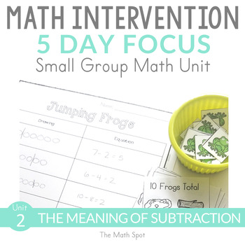 Preview of Subtraction to 10 | 1st Grade Small Group Math Intervention Unit