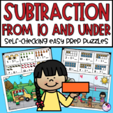 Subtraction | Math Puzzles | Math Center
