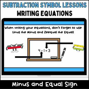 Preview of Subtraction to 10 Minus & Equal Sign No Prep Teaching Slides Lessons Plans Games