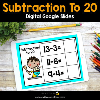 Preview of Subtraction to 20 | Basic Math Facts | Math Practice Activities | Morning Work