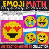 Emoji Subtraction to 20 Color by Number | Subtraction to 2