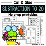 Subtraction to 20 Cut & Glue