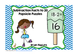 Subtraction to 20 Popsicle Puzzles - Differentiated