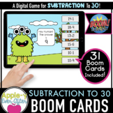 Subtraction to 30 -  Digital Task Cards for Boom Cards™ Di