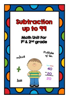 Preview of Subtraction to 99 Worksheet Math  Bundle Workbook