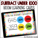 3 Digit Subtraction with Regrouping Boom Cards