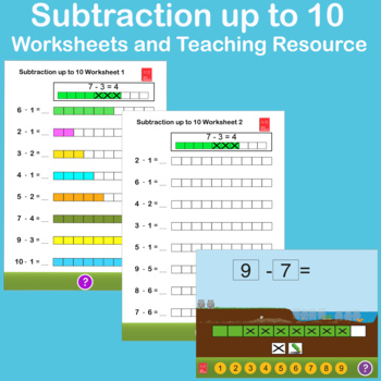 Preview of Subtraction up to 10