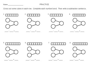 Singapore Subtraction Worksheets & Teaching Resources | Tpt