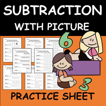 Subtraction with Pictures within 10 by Knowledge Studio1 | TPT