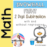 Subtraction with Regrouping - 2 Digit Snowball Fight