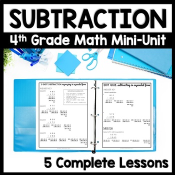 Preview of Subtraction Review 3 - 6 Digit: Step by Step Regrouping to Standard Algorithm