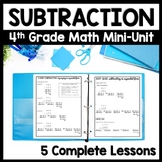Subtraction Review 3 - 6 Digit: Step by Step Regrouping to