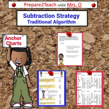 Preview of Subtraction with Regrouping Checklist (Standard Algorithm)  Anchor Chart