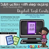 Subtraction with Regrouping {Differentiated} Digital Task Cards