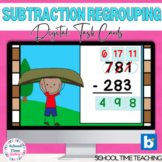 Subtraction with Regrouping Math BOOM Cards