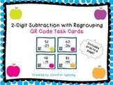 Subtraction with Regrouping QR Code Task Cards