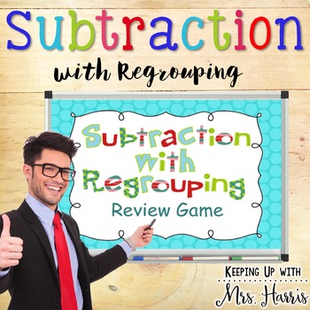 Preview of Subtraction with Regrouping Review Game Notebook