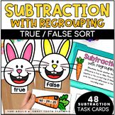Subtraction with Regrouping True/False Equation Sort: Spri