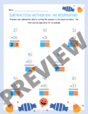 Subtraction with Regrouping within 100- Color Coded Tens/One