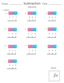 Subtraction with regrouping