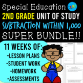 Subtraction within 1,000 FULL UNIT BUNDLE!! 2nd Grade Math