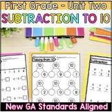 Subtraction within 10 | First Grade | New GA Math Standard