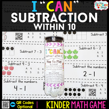 Preview of Kindergarten Math Game | Subtraction within Ten