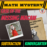 Subtraction within 10 Math Mystery - Kindergarten Math Edition