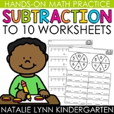 Subtraction within 10 Math Worksheets Subtraction to 10 Ma