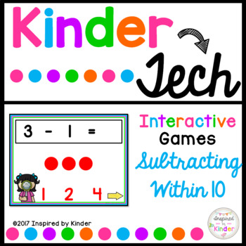 Preview of Subtraction within 10 {Interactive Game}