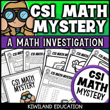 Preview of Subtraction within 100 Investigation with a Number Math Mystery #45