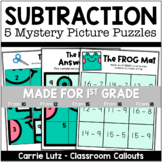 Subtraction within 18 Mystery Picture Puzzles | 1st Grade 