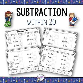 Subtraction within 20 by Angelina Kelly | Teachers Pay Teachers