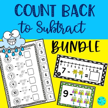 Preview of Subtraction within 20 - Count Back Strategy | BUNDLE