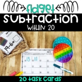 Subtraction within 20 Fidget Bubble Poppers |POP IT SOLVE IT