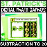 Subtraction within 20 Game for St. Patrick's Day