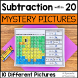 Subtraction within 20 Mystery Pictures | Distance Learning