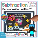 Subtraction within 20 for 1st & 2nd Grade | DIGITAL BOOM™ 