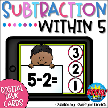 Preview of Subtraction within 5 Activity for Kindergarten and First Grade
