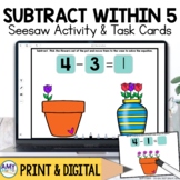 Subtraction within 5 Digital Centers for Seesaw™