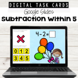 Subtraction within 5 using Google Slides™
