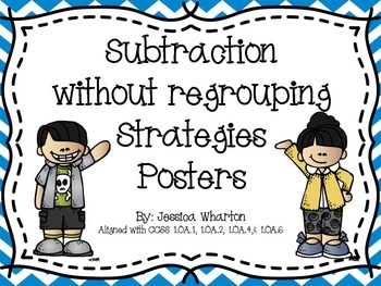 Preview of Subtraction without Regrouping Strategies Posters