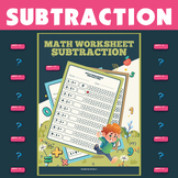 Subtraction worksheet Up to 10