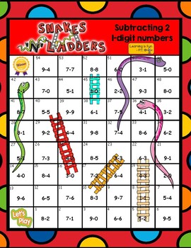 Preview of Subtractions - 7 Board Games - Snakes and Ladders
