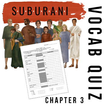 Preview of Suburani Chapter 3 Vocab Quiz