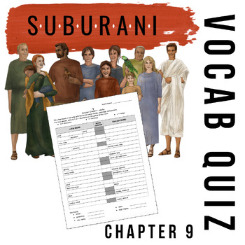 Preview of Suburani Chapter 9 Vocab Quiz