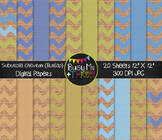Suburbia Chevron on Burlap Digital Papers | Commercial Use