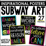 Positive Affirmation Subway Art Posters | Quotes