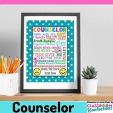 Subway Art for Counselors : Build Teacher Morale : Gift Idea