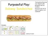 Subway Restaurant Purposeful Play Activities- ELA, Math, SEL